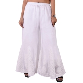 Lavangi Lucknow Chikankari Hand Embroidered Chifffon Palazzo Pants Sharara for Women