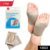 13022 Foot Arch Support for Men & Women | Medial Arch Support for Flat Feet Correction Sleeve with Cushion | Plantar Fasciitis Leg Foot Pain Relief Product | Foot Care for Orthopedic Shoes Slippe