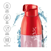 Milton Kool Convex 700 Insulated Inner Pet Water Bottle, 560 ml, Light Red | Easy To Carry | Leak Proof | School | Office | Gym | Hiking | Treking | Travel Bottle - Red