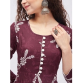 Tissu - Maroon Rayon Womens Flared Kurti ( Pack of 1 ) - None