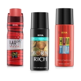 Riya Party Wear & Born Rich & Hum Tum Perfume Body Spray for Unisex 150 ml ( Pack of 3 )