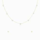 Anushka Sharma Golden Star Constellation Pendant Set