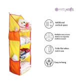 PrettyKrafts Fun Hanging Rack with Folding Wall Hanging Shelves,