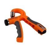 Hand Grip Strength Trainer with Counter, Hand Grip Strengthener with Counter, Adjustable Resistance Non-Slip Gripper, Perfect for Athletes & Hand Exercising (Orange) Pack of 1Pack of 1 - Ora