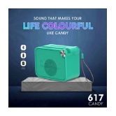 CYOMI CY_617Candy_Green 5 W Bluetooth Speaker Bluetooth V 5.1 with SD card Slot,USB Playback Time 6 hrs Green - Green