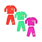 Sathiyas Baby Boy Full Sleeve Top & Bottom Sets (Multicolor) - (Pack of 3 ) - None