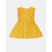 Donuts - Yellow Cotton Blend Baby Girl Dress ( Pack of 1 ) - None