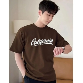 clafoutis Cotton Relaxed Fit Printed Half Sleeves Mens Polo T Shirt - Brown ( Pack of 1 ) - None