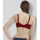 Madam - Maroon Cotton Non - Padded Womens Everyday Bra ( Pack of 1 ) - 48D