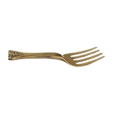 A & H ENTERPRISES - Gold Brass Dessert Fork ( Pack of 4 ) - Gold