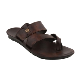 Stanfield - Brown Mens Leather Slipper - None