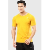 Fuaark Mustard Cotton Slim Fit Mens Sports T-Shirt ( Pack of 1 ) - None