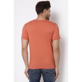 Red Tape Men Peach Solid T-Shirt