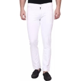 Men Regular Mid Rise White Jeans