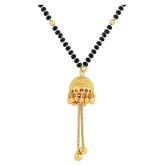 Jhumki Style One Granm Gold Plated Mangalsutra - Golden