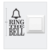 Asmi Collection Ring the Bell Switch Board Sticker ( 14 x 8 cms )