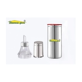 HomePro - Stainless Steel Oil dispenser Leakproof Oil pourer | Oil container | Oil Pot | Oil Can with food grade Nozzle , (Size) - Silver