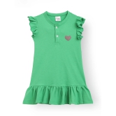 SUMMER GREEN GIRLS HEART DRESS - GREEN-10-12 YEARS / 1N / GREEN