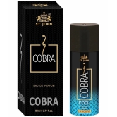 St. John - Cobra Perfume 80ml & Cobra Cool 150ml Deodorant Spray & Perfume for Unisex 230 ml ( Pack of 2 )