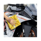 SOFTSPUN Microfiber Cloth - 4 pcs - 40x40 cms - 340 GSM Yellow - Thick Lint & Streak-Free Multipurpose Cloths - Automotive Microfibre Towels for Car Bike Cleaning Polishing Washing & Detaili