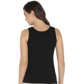 Amante Cotton Tanks - Black Single - XL