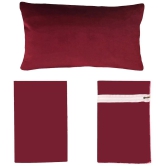 PINDIA Pack of 8 Maroon Pillow Cover - Maroon