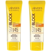 Jovees Herbal Sun Block Sunscreen SPF 45 For Normal To Dry Skin 50g (Pack of 2)