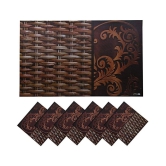 Revexo Set of 6 PVC Table Mats & Coasters - Multi