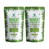VEDAPURE 100% Natural & Organic Wheatgrass Powder Helps in Immunity & Energy - 100gm (Pack of 2)