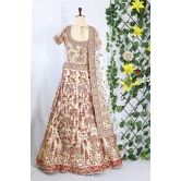 Kkashi Beige Lehenga