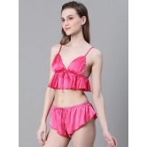 Oxolloxo Satin Cami Top & Panty Set