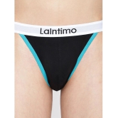 La Intimo Black Cotton Mens Briefs ( Pack of 3 ) - None