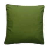 Hugs'n'Rugs Single Cotton Green Cushion Cover (40 x 40 cm) - Green