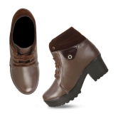 Ishransh - Brown Women's Ankle Length Boots - None