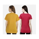 CHOZI - Multi Color Cotton Regular Fit Womens T-Shirt ( Pack of 2 ) - None