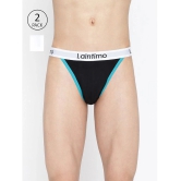 La Intimo Multicolor Cotton Mens Bikini ( Pack of 2 ) - None