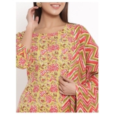 Kbz Cotton Kurti With Palazzo - Stitched Suit - XL