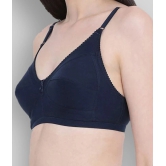 Clovia Cotton Everyday Bra - Blue Single - 34B