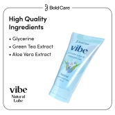 Bold Care Vibe Natural - Personal Lubricant for Men and Women - Water Based Lube - Skin Friendly Silicone and Paraben Free - No Side Effects - 100ml-Bold Care Vibe Natural Personal Lubricant - Wa