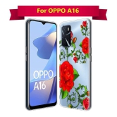 Fashionury Multicolor Printed Back Cover Silicon Compatible For Oppo A16 ( Pack of 1 )