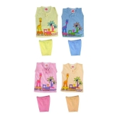 Fancy 4 T-Shirt With 4 Pant Set - BC13