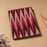 Ikat Fabric Cover Handmade Paper Notebook (9 x 7 in)