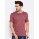 Lycos - Cotton Blend Regular Fit Maroon Mens T-Shirt ( Pack of 2 ) - None