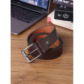 samtroh - Brown Leather Men's Formal Belt ( Pack of 1 ) - None