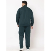 YHA - Dark Green Fleece Regular Fit Mens Tracksuit ( Pack of 1 ) - None