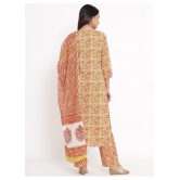 Kbz Cotton Kurti With Palazzo - Stitched Suit - XL