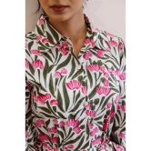 Label Flavia Cotton Printed Midi Womens Shirt Dress - Pink ( Pack of 1 ) - None