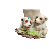 Charming Dog Family With Attached Small Puppies for Home Decor and Gift Giving Cute Labrador Figurine