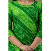 Lee Moda - Green Cotton Womens Straight Kurti ( Pack of 1 ) - XXL