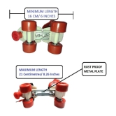 sevrza red  Roller Skating with Adjustable Size and Front Break Age Group 3 -15 Years Adjustable